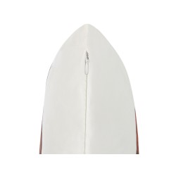 Poduszka dekoracyjna CURBITA Welur 45 x 45 cm Beżowy Wzór roślinny