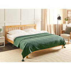 Narzuta na łóżko LINDULA Bawełna 200 x 220 cm Zielony