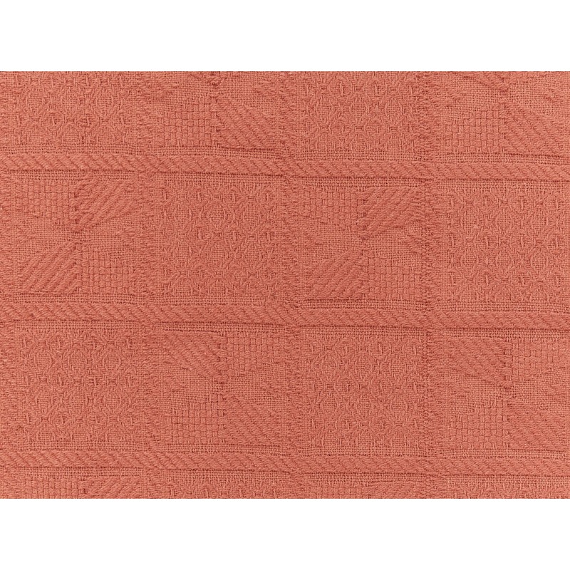 Narzuta na łóżko MARAKA Bawełna 200 x 220 cm Jasnoczerwony