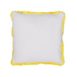 Zestaw 2 poduszek dekoracyjnych MANJU Welur 45 x 45 cm Żółty Wzór zwierzęcy