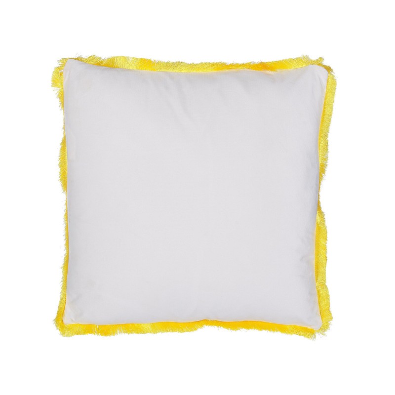 Zestaw 2 poduszek dekoracyjnych MANJU Welur 45 x 45 cm Żółty Wzór zwierzęcy