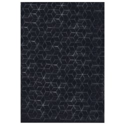 Dywan sztuczne futro królika 160 x 230 cm czarny THATTA