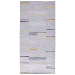 Dywan 80 x 150 cm szaro-żółty ERGENLI