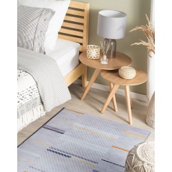 Dywan 80 x 150 cm szaro-żółty ERGENLI