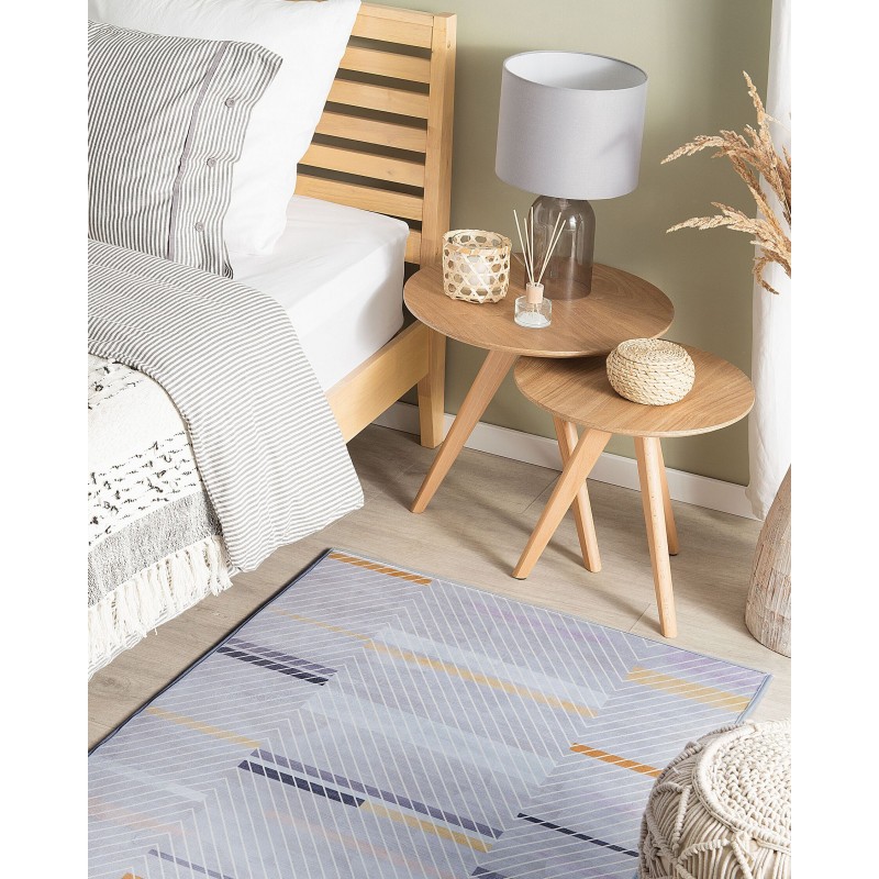 Dywan 80 x 150 cm szaro-żółty ERGENLI