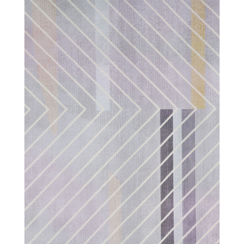 Dywan 80 x 150 cm szaro-żółty ERGENLI