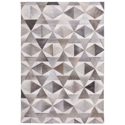 Dywan skórzany 140 x 200 cm szary ALAKA