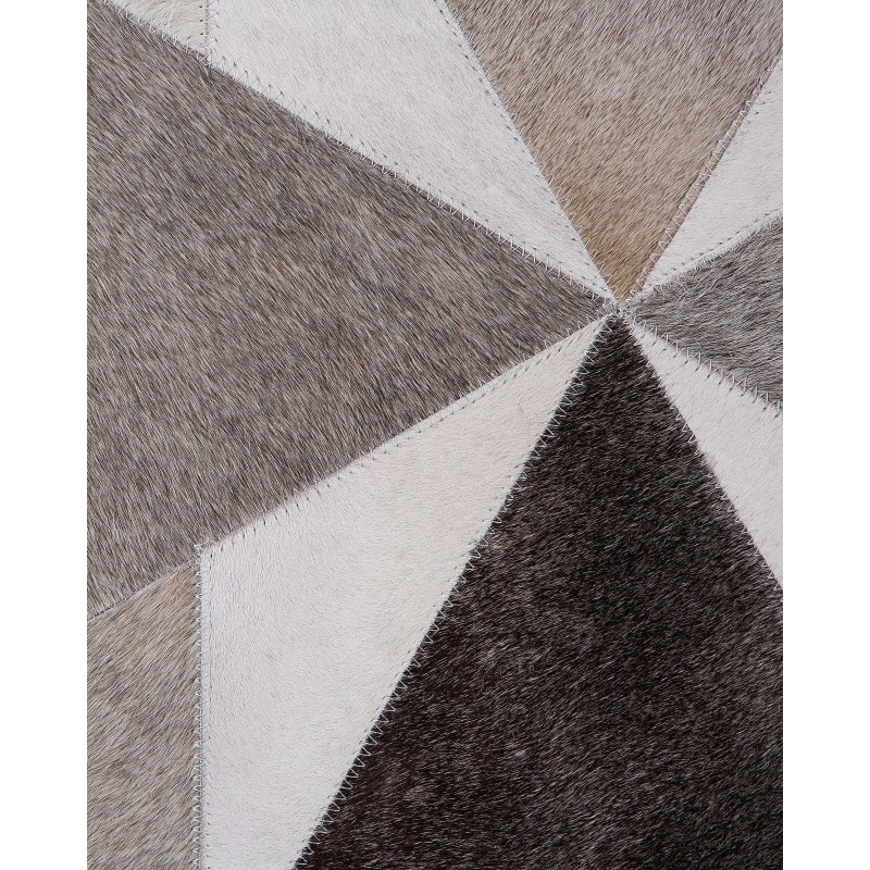 Dywan skórzany 140 x 200 cm szary ALAKA