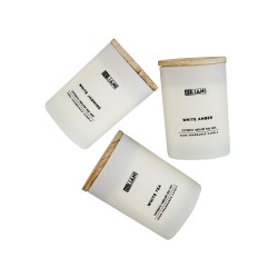 Zestaw 3 świeczek zapachowych SIMPLICITY Wosk sojowy Świeże nuty Nuty kwiatowe