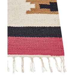 Dywan bawełniany kilim 80 x 300 cm wielokolorowy GARNI