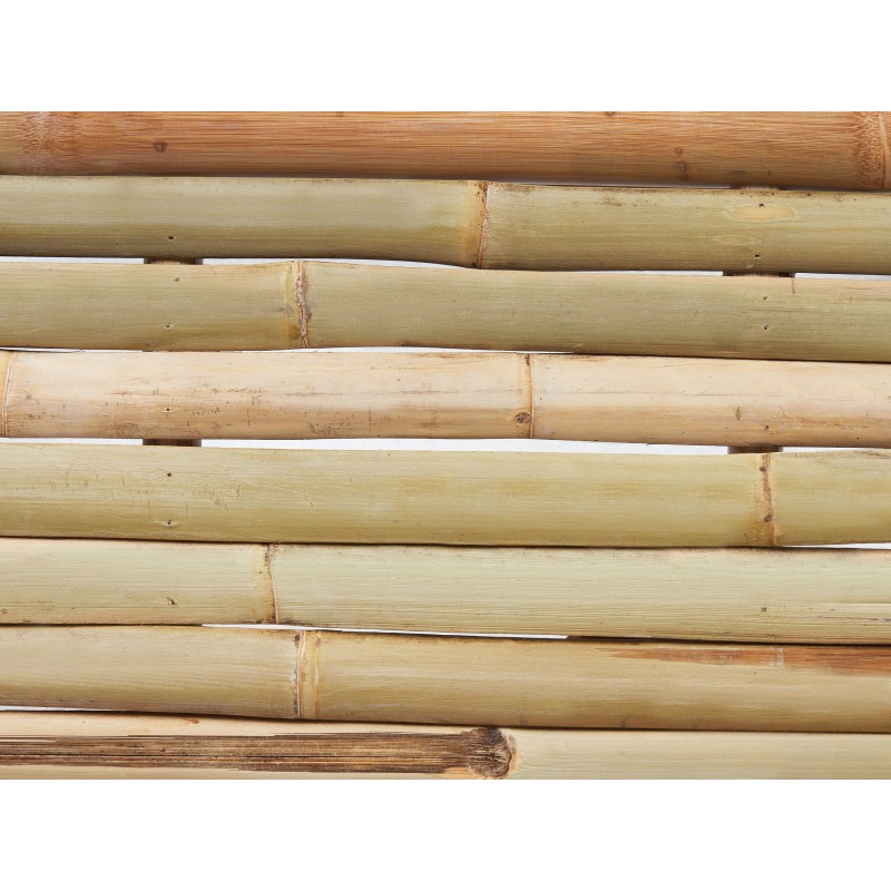 Zestaw 2 ławek ogrodowych TINDARI 180 cm Drewno bambusowe Jasnobrązowy