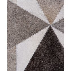 Dywan skórzany 160 x 230 cm szary ALAKA