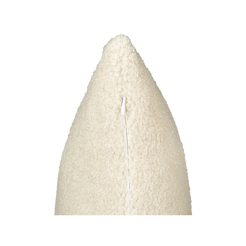 Zestaw 2 poduszek dekoracyjnych LEUZEA Boucle 60 x 60 cm Beżowy Jednolity