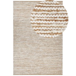 Dywan bawełniany 200 x 300 cm beżowo-biały BARKHAN