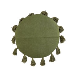 Zestaw 2 poduszek dekoracyjnych MADIA Bawełna 45 x 45 cm Oliwkowy Jednolity