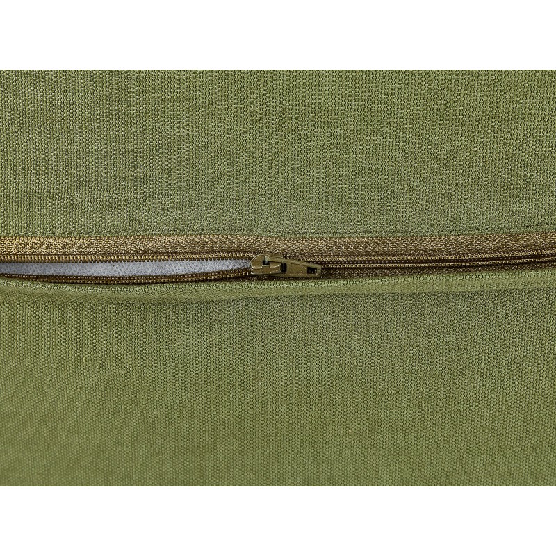 Zestaw 2 poduszek dekoracyjnych MADIA Bawełna 45 x 45 cm Oliwkowy Jednolity