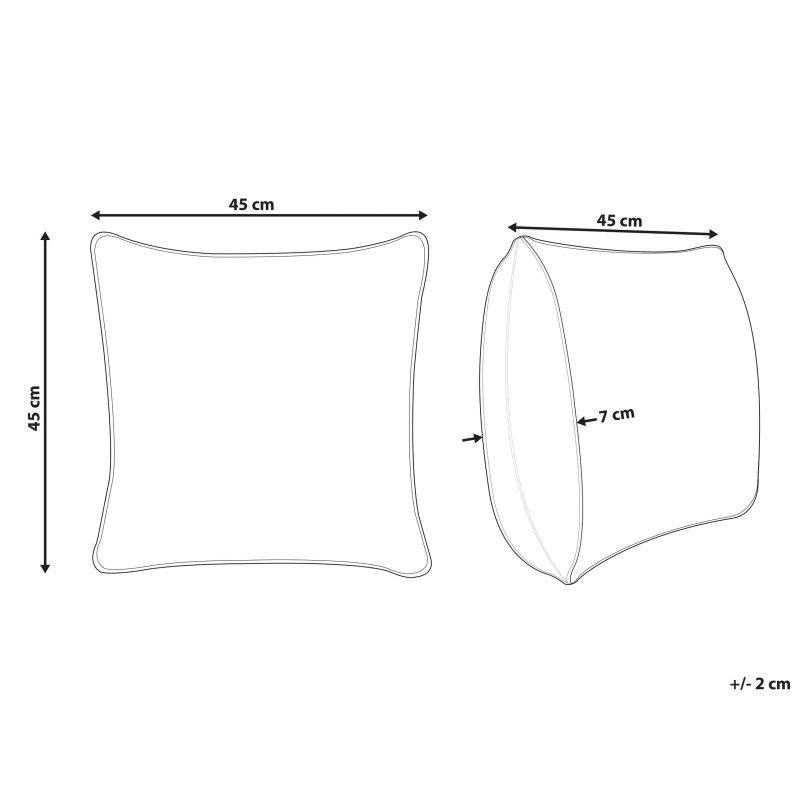 Poduszka dekoracyjna ELETTARIA Bawełna 45 x 45 cm Zielony Wzór świąteczny