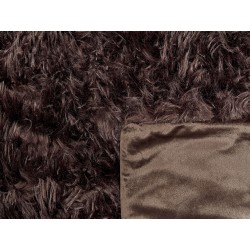 Narzuta na łóżko DELICE 150 x 200 cm Brązowy