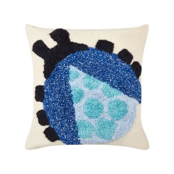 2 bawełniane poduszki dekoracyjne z motywem biedronki 45 x 45 cm wielokolorowe LADYBIRD