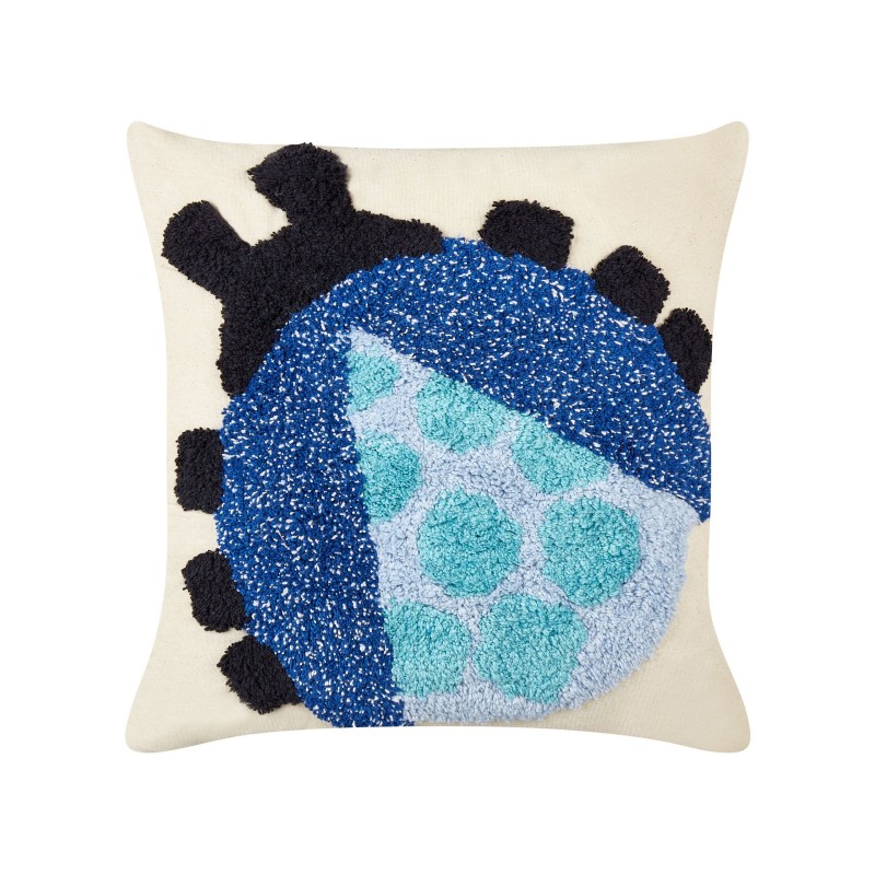 2 bawełniane poduszki dekoracyjne z motywem biedronki 45 x 45 cm wielokolorowe LADYBIRD