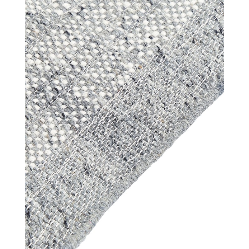 Dywan wełniany 160 x 230 cm szary ze złamaną bielą TATLISU
