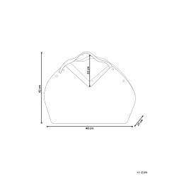 Kosz QARA Drewno Brązowy