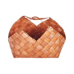 Kosz QARA Drewno Brązowy