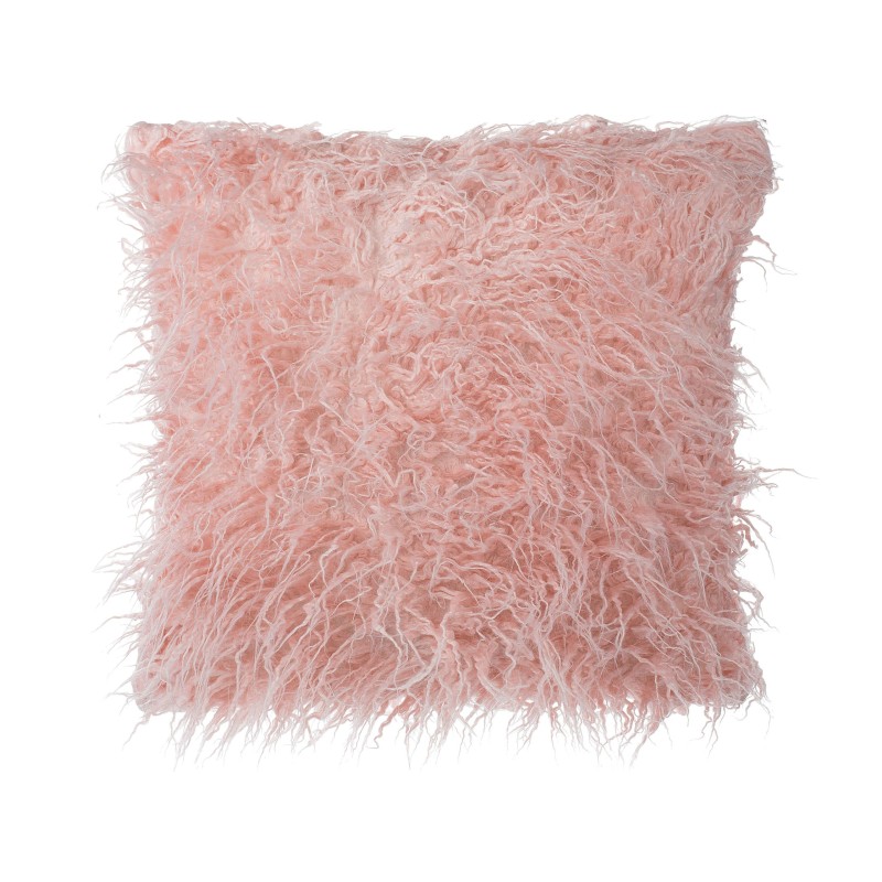 Zestaw 2 poduszek dekoracyjnych DAISY Sztuczne futro 45 x 45 cm Różowy Jednolity