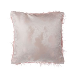 Zestaw 2 poduszek dekoracyjnych DAISY Sztuczne futro 45 x 45 cm Różowy Jednolity