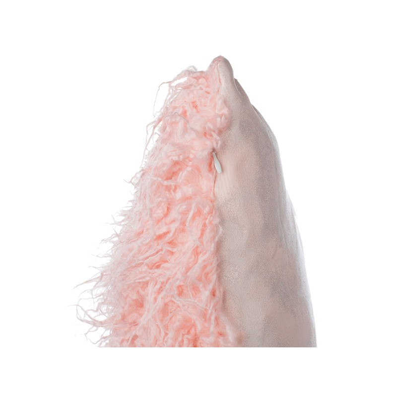 Zestaw 2 poduszek dekoracyjnych DAISY Sztuczne futro 45 x 45 cm Różowy Jednolity