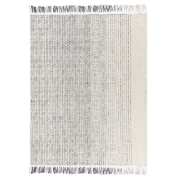 Dywan wełniany 160 x 230 cm biało-szary OMERLI