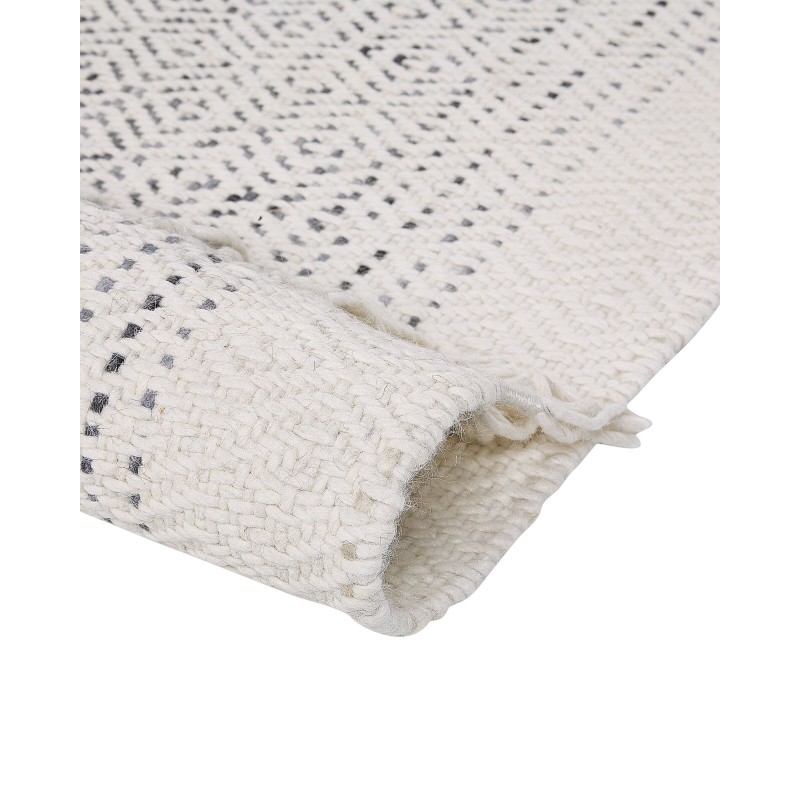 Dywan wełniany 160 x 230 cm biało-szary OMERLI