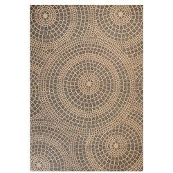 Dywan z juty 200 x 300 cm beżowy z szarym ARIBA