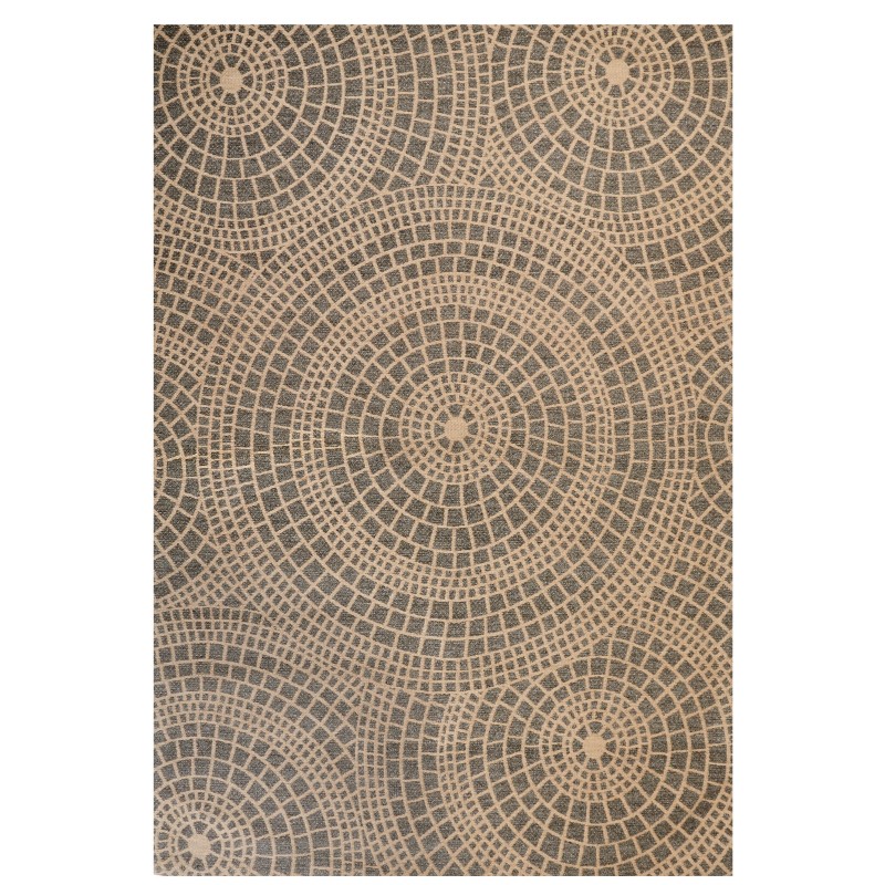 Dywan z juty 200 x 300 cm beżowy z szarym ARIBA