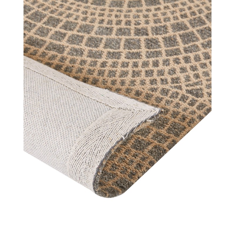 Dywan z juty 200 x 300 cm beżowy z szarym ARIBA