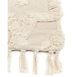 Dywan bawełniany 140 x 200 cm beżowy ITANAGAR