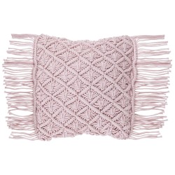 Zestaw 2 poduszek dekoracyjnych YANIKLAR Bawełna 40 x 40 cm Różowy Wzór geometryczny