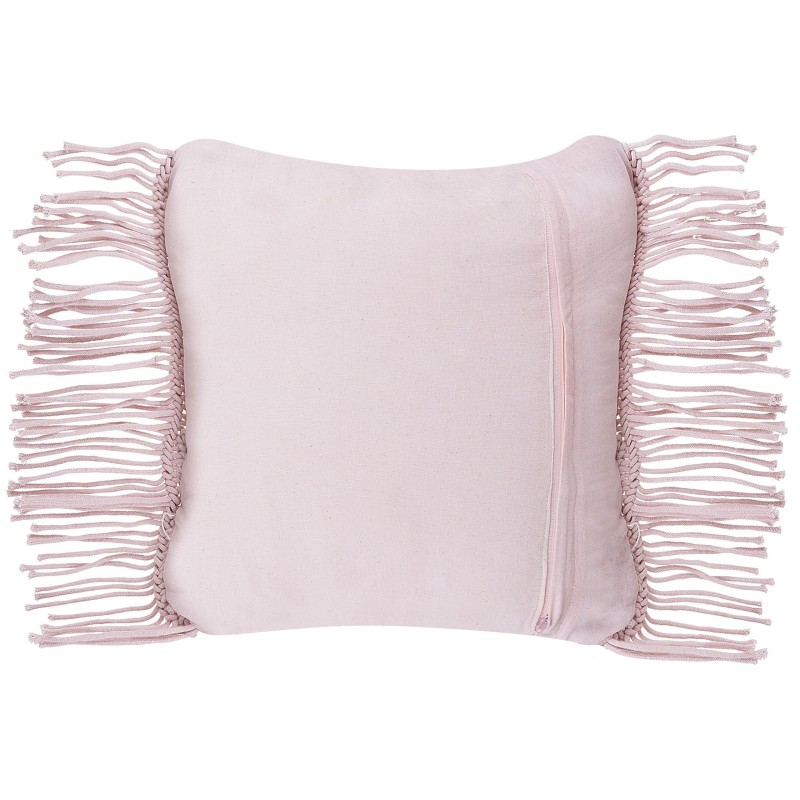 Zestaw 2 poduszek dekoracyjnych YANIKLAR Bawełna 40 x 40 cm Różowy Wzór geometryczny