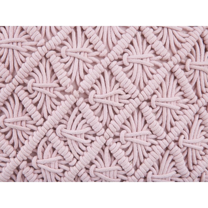 Zestaw 2 poduszek dekoracyjnych YANIKLAR Bawełna 40 x 40 cm Różowy Wzór geometryczny