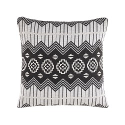 Zestaw 2 poduszek dekoracyjnych CARDAK Bawełna 45 x 45 cm Czarny/ biały Wzór geometryczny