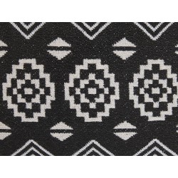 Zestaw 2 poduszek dekoracyjnych CARDAK Bawełna 45 x 45 cm Czarny/ biały Wzór geometryczny