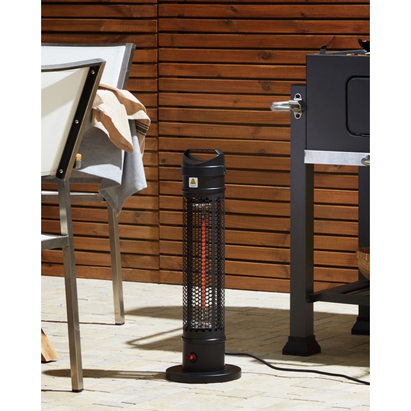 Promiennik na podczerwień wolnostojący KRAKATOA 1000 W Czarny