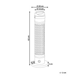 Promiennik na podczerwień wolnostojący KRAKATOA 1000 W Czarny