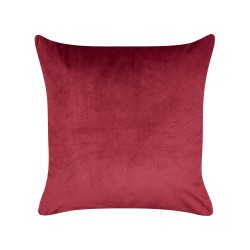 Zestaw 2 poduszek dekoracyjnych BICOCCA Welur 45 x 45 cm Bordowy Wzór świąteczny
