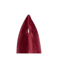 Zestaw 2 poduszek dekoracyjnych BICOCCA Welur 45 x 45 cm Bordowy Wzór świąteczny