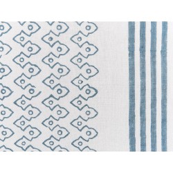 Zestaw 2 poduszek dekoracyjnych TILIA Bawełna 45 x 45 cm Niebieski Wzór geometryczny