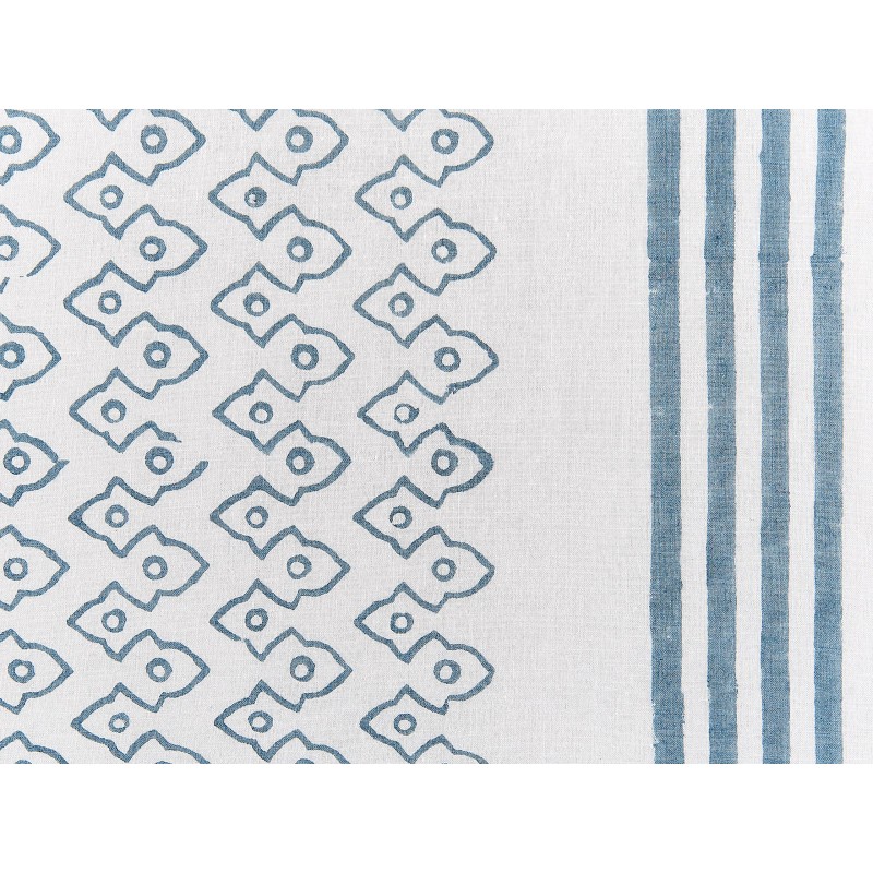 Zestaw 2 poduszek dekoracyjnych TILIA Bawełna 45 x 45 cm Niebieski Wzór geometryczny