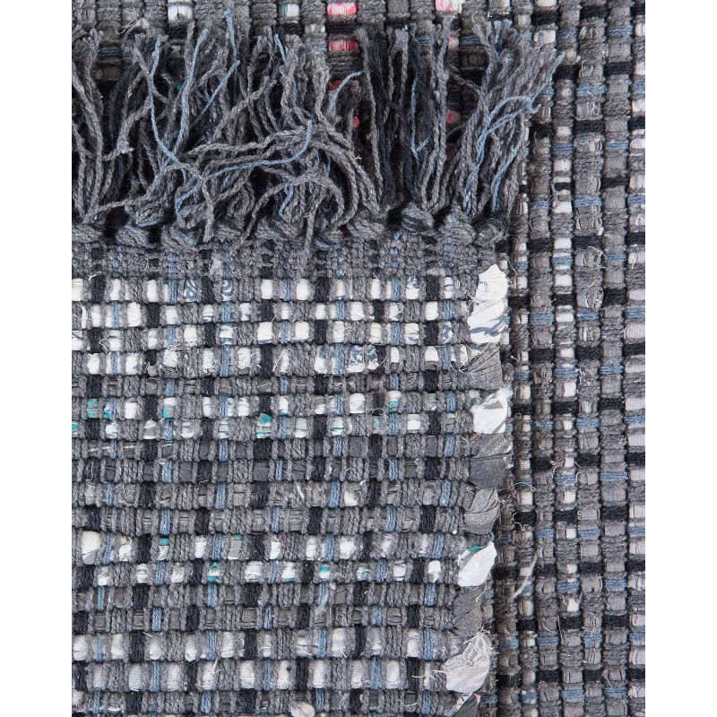 Dywan bawełniany 140 x 200 cm szary BESNI