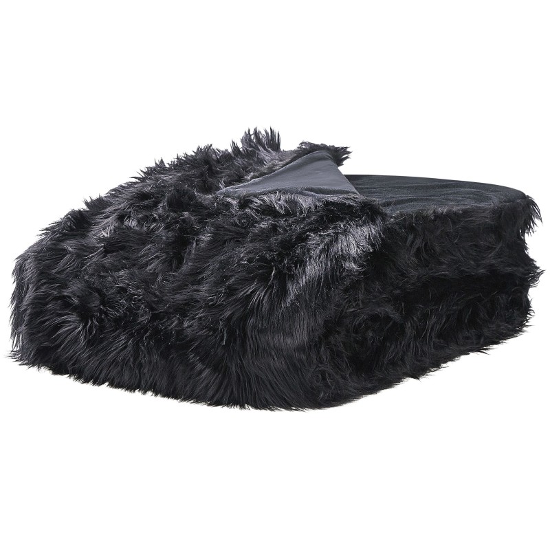 Narzuta na łóżko DELICE 200 x 220 cm Czarny