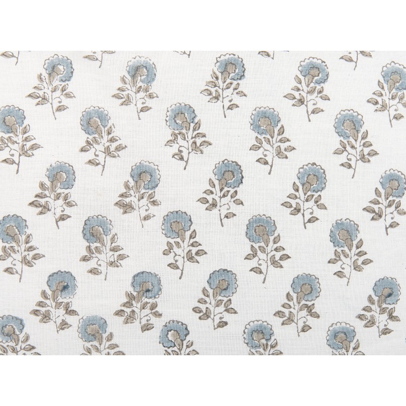 Zestaw 2 poduszek dekoracyjnych PALLIDA Bawełna 45 x 45 cm Niebieski Wzór kwiatowy